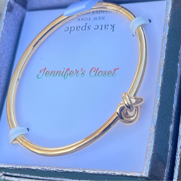Kate Spade Doble Knotted Hinge Bangle Bracelet NWT - Picture 6 of 6
